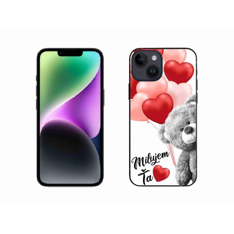 Gélový obal mmCase na mobil iPhone 14 - milujem Ťa sk
