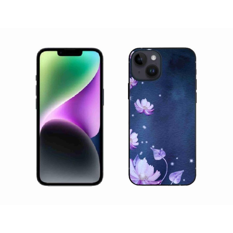 Gélový obal mmCase na mobil iPhone 14 - padajúce kvety