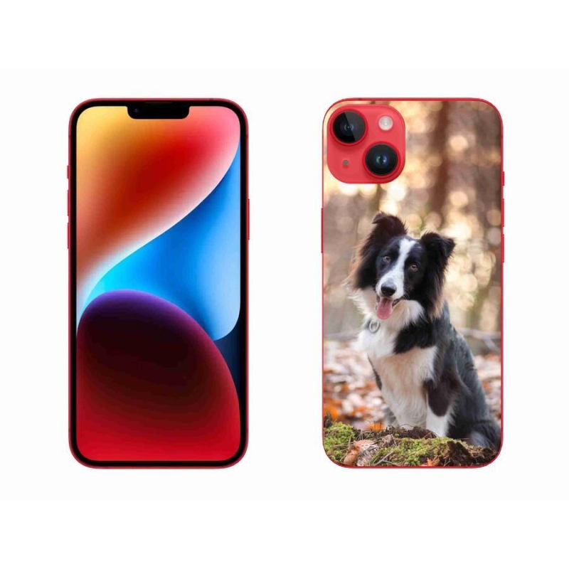 Gélový obal mmCase na mobil iPhone 14 Plus - border kólia 1
