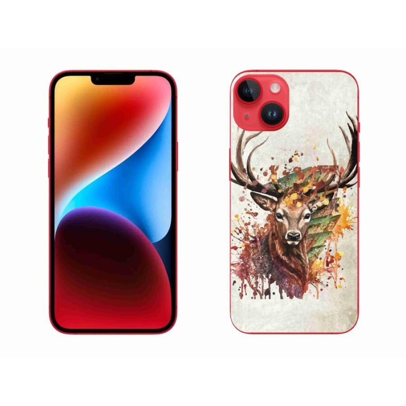 Gélový obal mmCase na mobil iPhone 14 Plus - jeleň 1