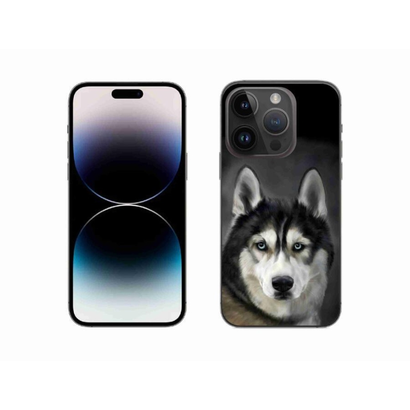 Gélový obal mmCase na mobil iPhone 14 Pro 6.1 - husky