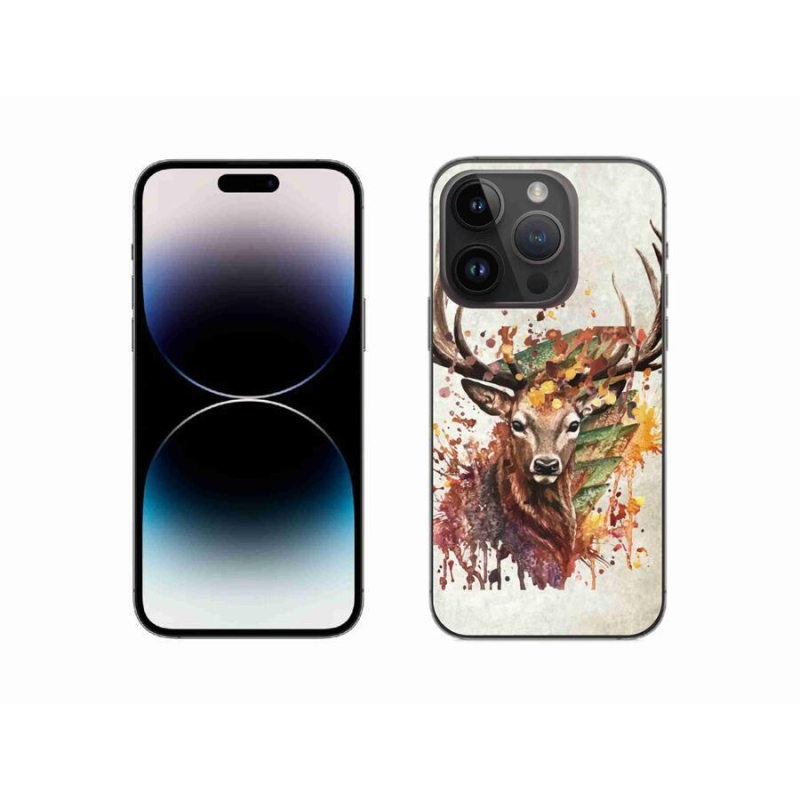 Gélový obal mmCase na mobil iPhone 14 Pro 6.1 - jeleň 1