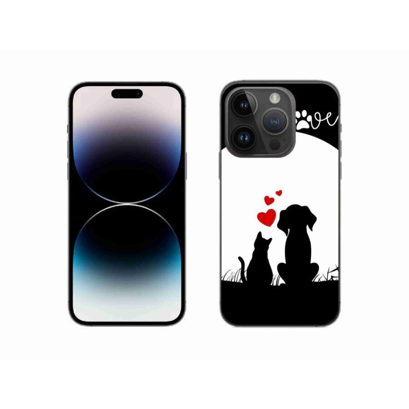 Gélový obal mmCase na mobil iPhone 14 Pro 6.1 - zvieracia láska