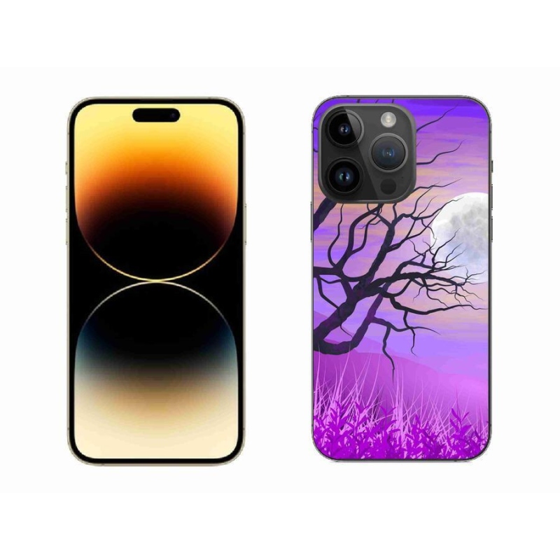 Gélový obal mmCase na mobil iPhone 14 Pro Max 6.7 - kreslený opadaný strom