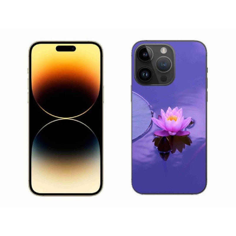 Gélový obal mmCase na mobil iPhone 14 Pro Max 6.7 - kvet na hladine