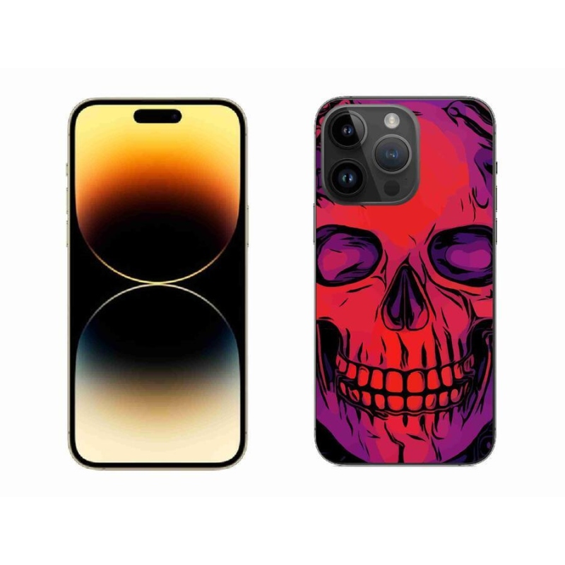 Gélový obal mmCase na mobil iPhone 14 Pro Max 6.7 - lebka