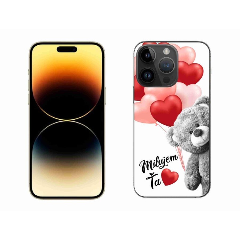 Gélový obal mmCase na mobil iPhone 14 Pro Max 6.7 - milujem Ťa sk