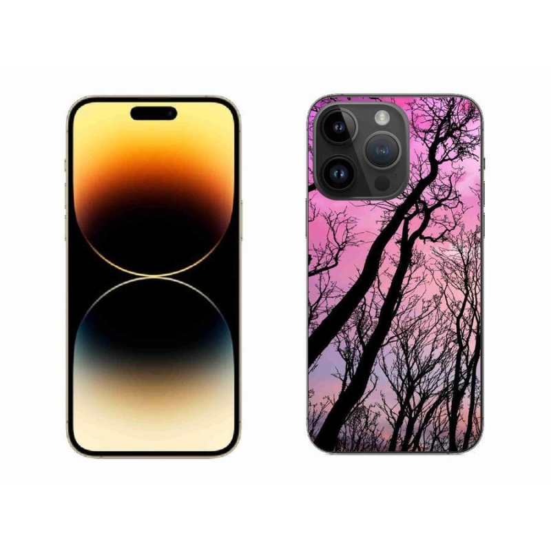 Gélový obal mmCase na mobil iPhone 14 Pro Max 6.7 - opadané stromy