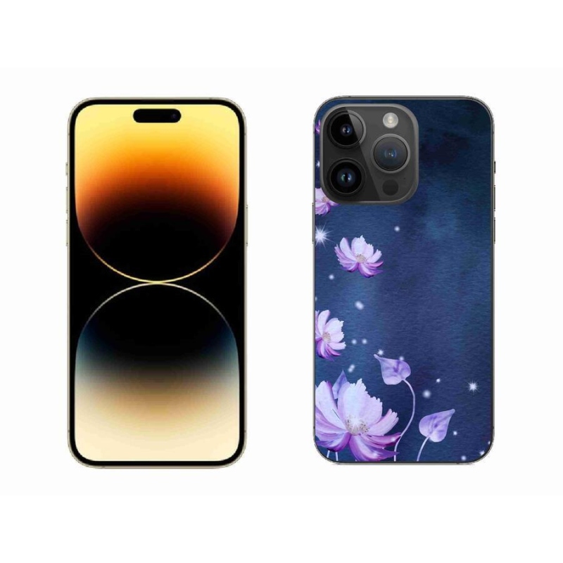 Gélový obal mmCase na mobil iPhone 14 Pro Max 6.7 - padajúce kvety