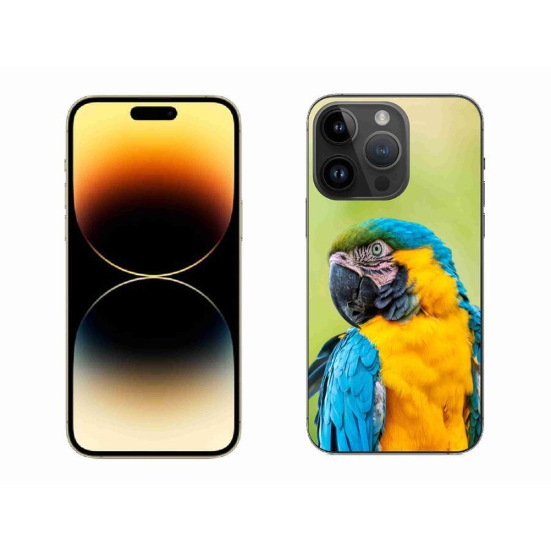 Gélový obal mmCase na mobil iPhone 14 Pro Max 6.7 - papagáj ara 2