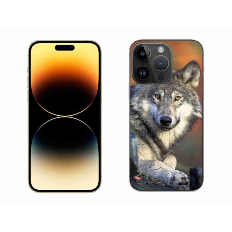 Gélový obal mmCase na mobil iPhone 14 Pro Max 6.7 - vlk