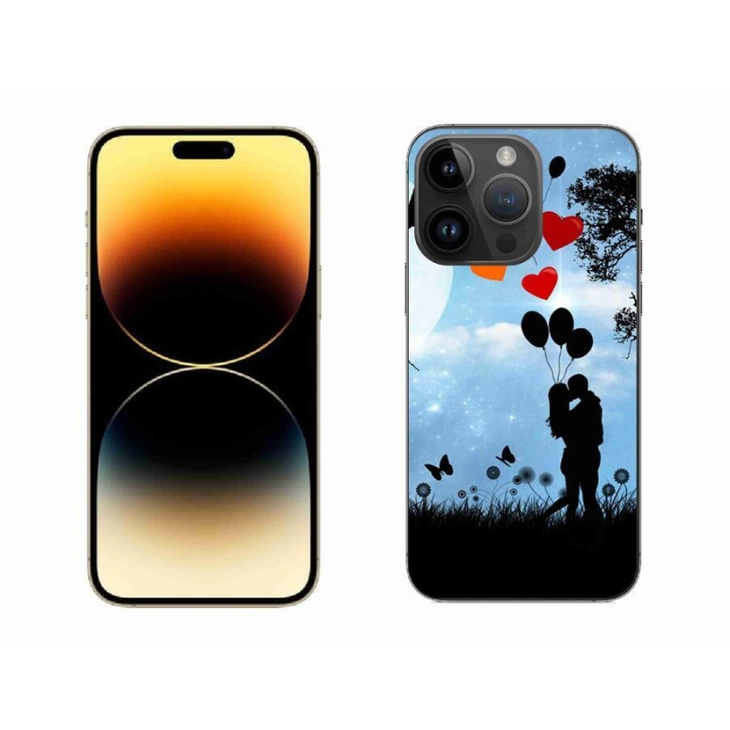 Gélový obal mmCase na mobil iPhone 14 Pro Max 6.7 - zamilovaný pár