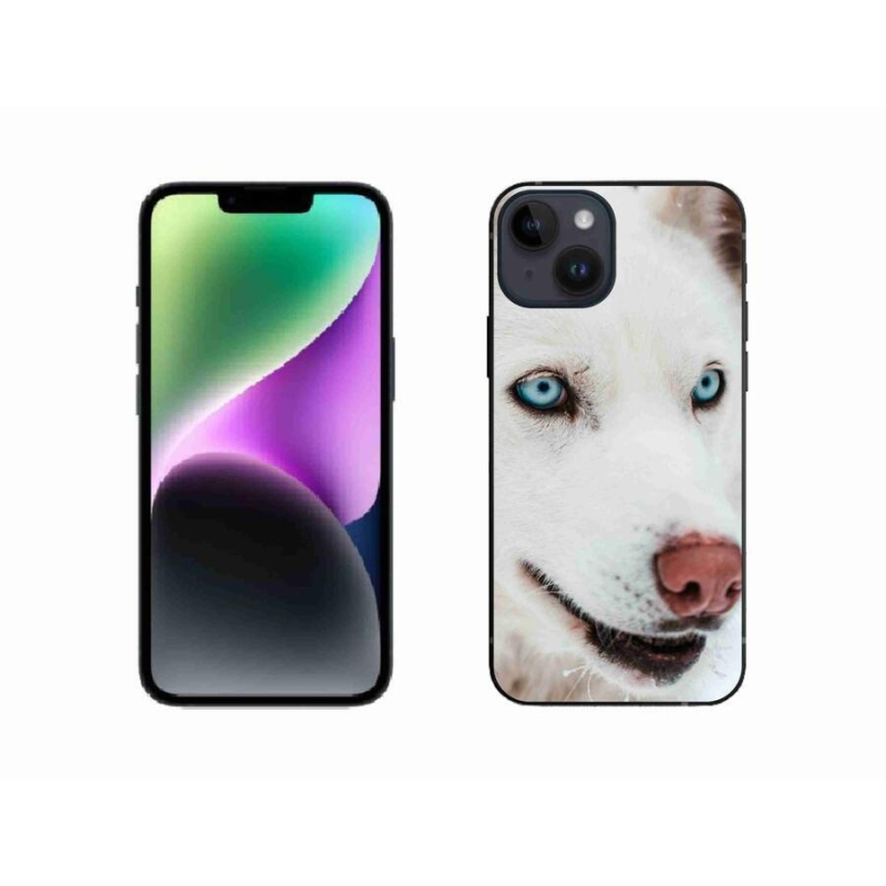Gélový obal mmCase na mobil iPhone 14 - psí pohľad