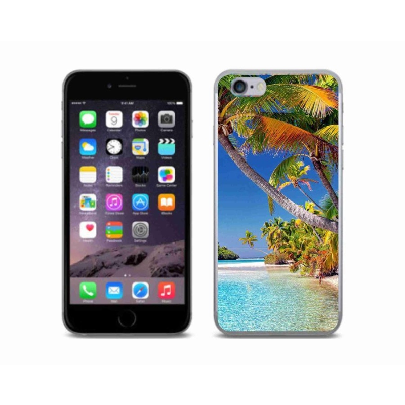 Gélový obal mmCase na mobil iPhone 6 / 6S - morská pláž