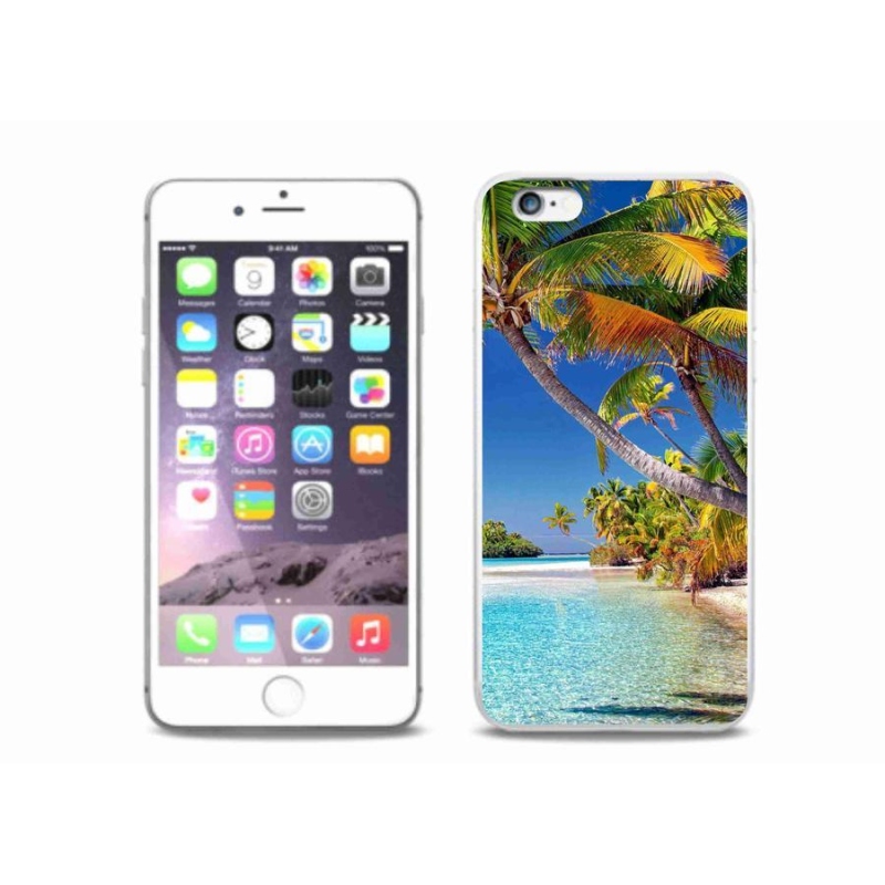 Gélový obal mmCase na mobil iPhone 6 / 6S Plus - morská pláž