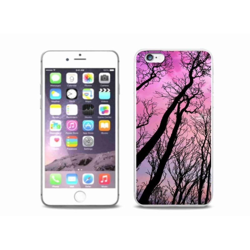 Gélový obal mmCase na mobil iPhone 6 / 6S Plus - opadané stromy