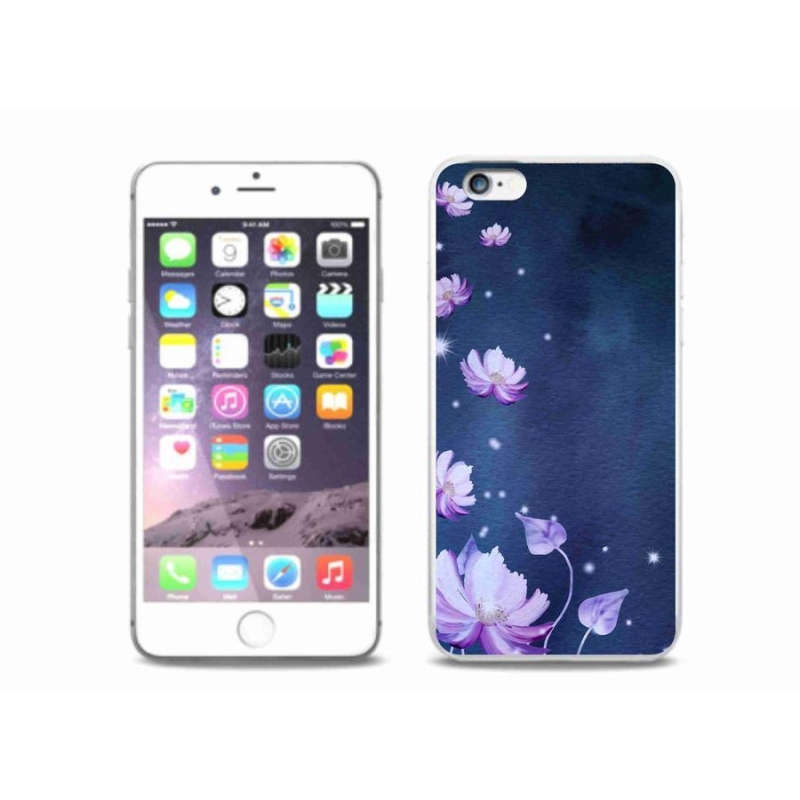 Gélový obal mmCase na mobil iPhone 6 / 6S Plus - padajúce kvety