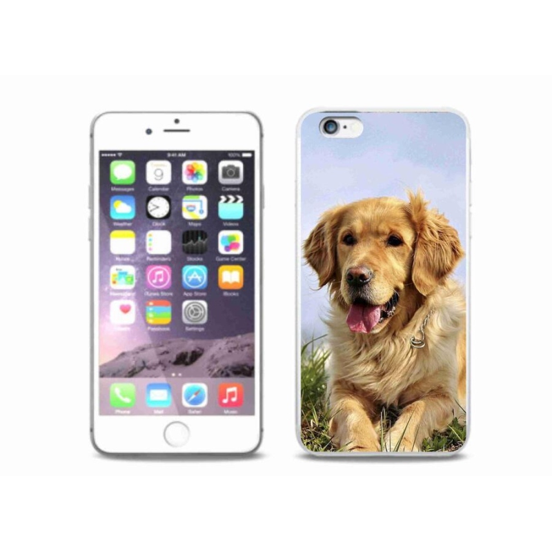 Gélový obal mmCase na mobil iPhone 6 / 6S Plus - zlatý retriever