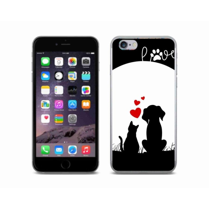 Gélový obal mmCase na mobil iPhone 6 / 6S - zvieracie láska