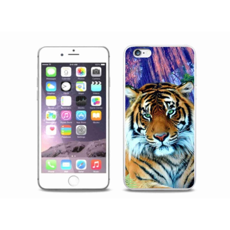 Gélový obal mmCase na mobil iPhone 6 Plus / 6S Plus - tiger