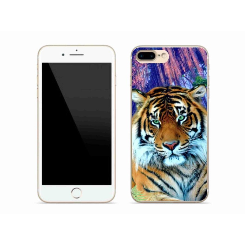 Gélový obal mmCase na mobil iPhone 7 Plus - tiger