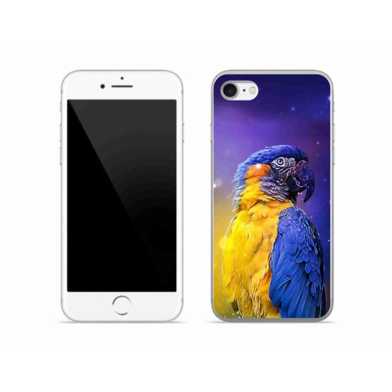 Gélový obal mmCase na mobil iPhone 8 - papagáj ara 1