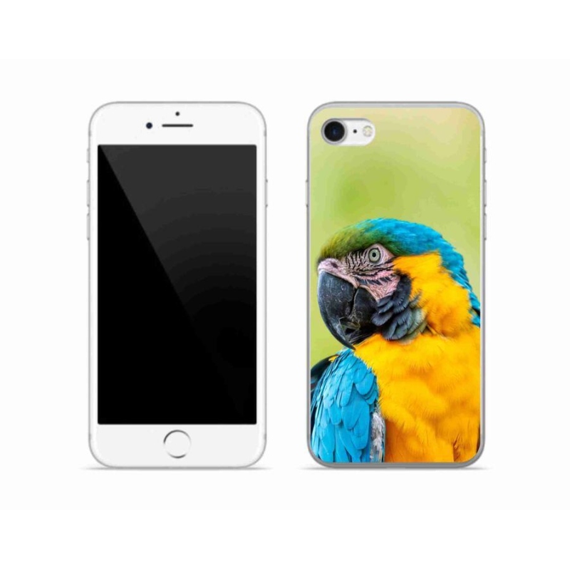Gélový obal mmCase na mobil iPhone 8 - papagáj ara 2