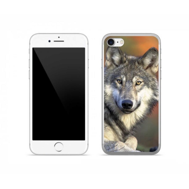 Gélový obal mmCase na mobil iPhone 8 - vlk
