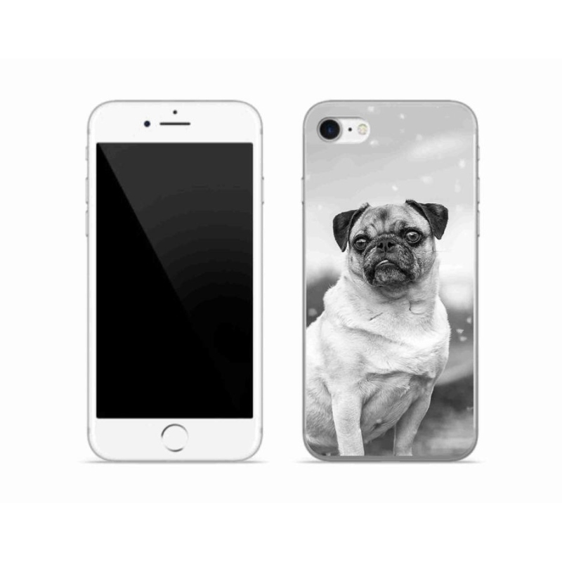 Gélový obal mmCase na mobil iPhone SE (2020) - mops
