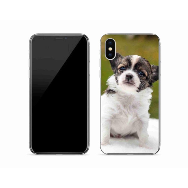 Gélový obal mmCase na mobil iPhone X - čivava 4