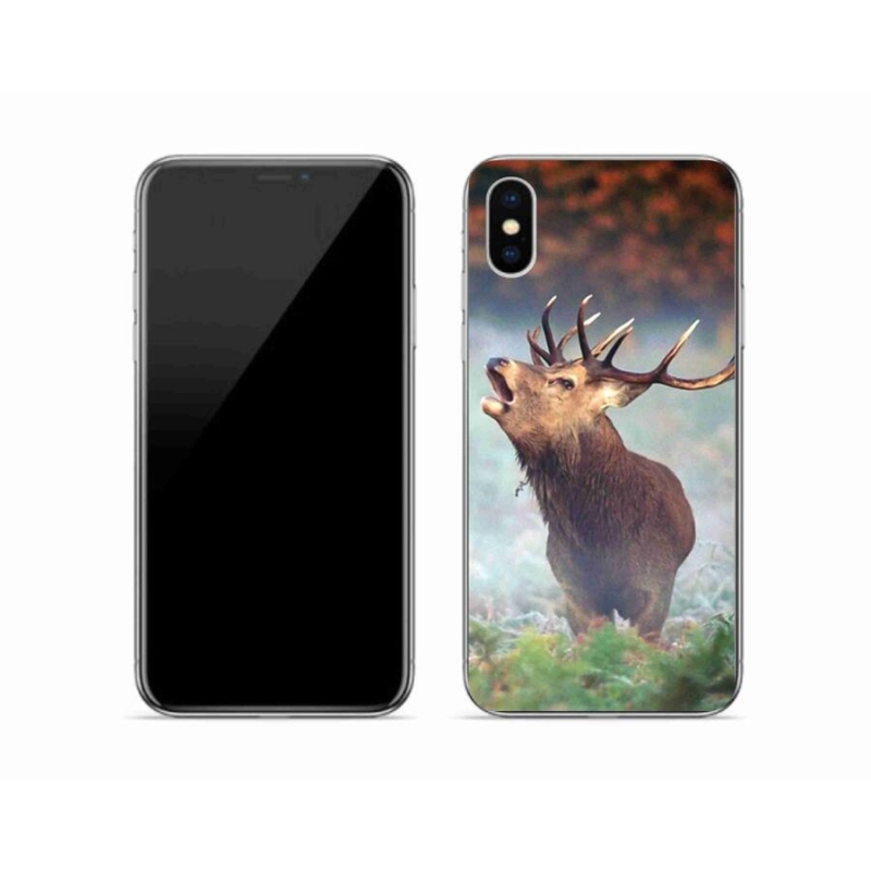 Gélový obal mmCase na mobil iPhone X - jeleň 2