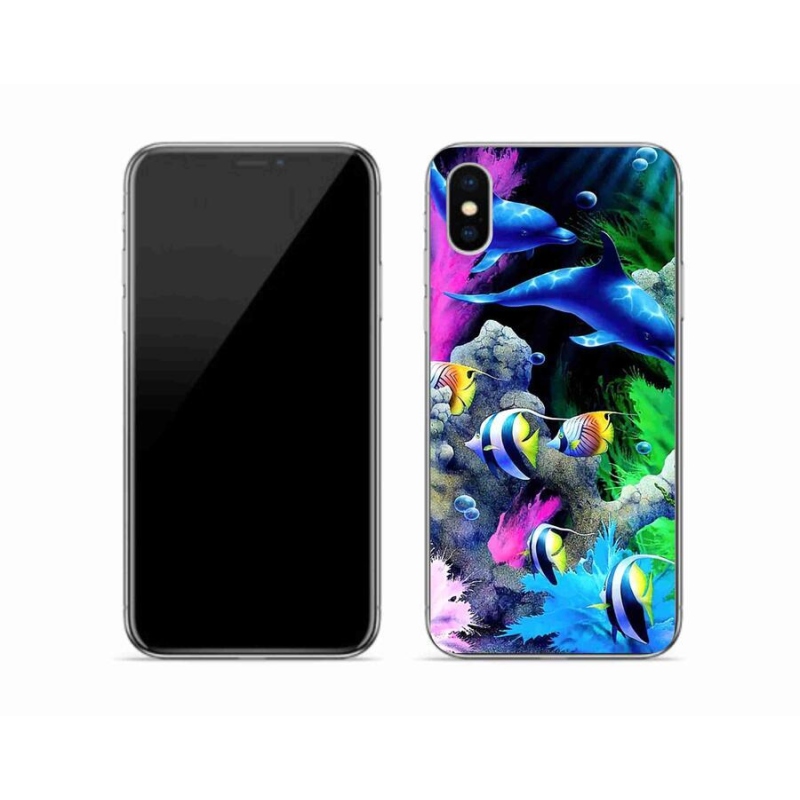 Gélový obal mmCase na mobil iPhone X - morský svet