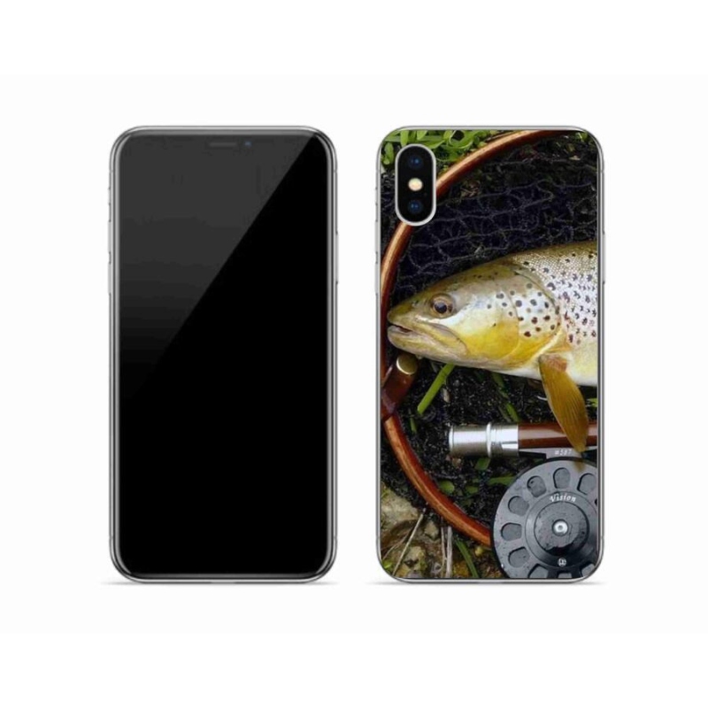 Gélový obal mmCase na mobil iPhone X - pstruh 2