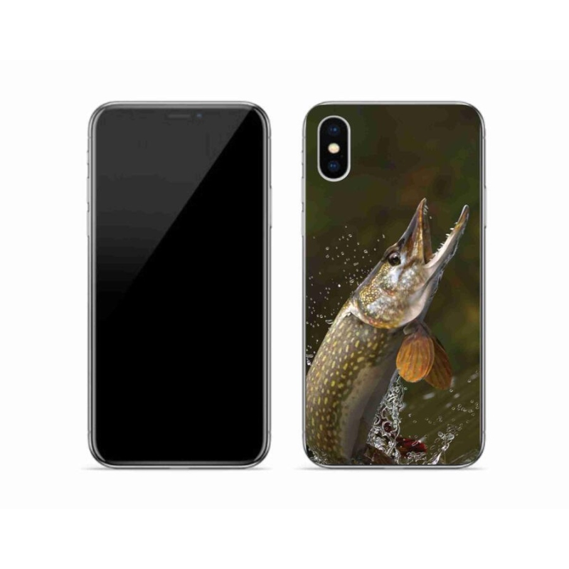 Gélový obal mmCase na mobil iPhone X - šťuka