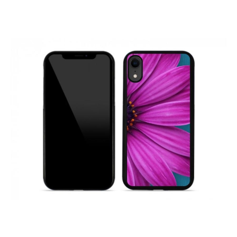 Gélový obal mmCase na mobil iPhone XR - fialová margaréta