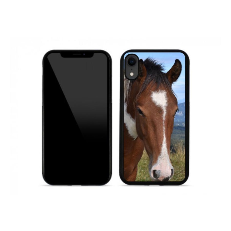 Gélový obal mmCase na mobil iPhone XR - hnedý kôň