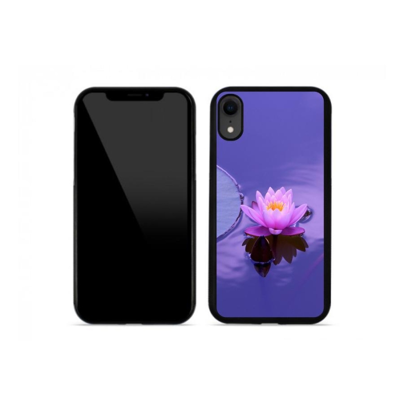 Gélový obal mmCase na mobil iPhone XR - kvet na hladine