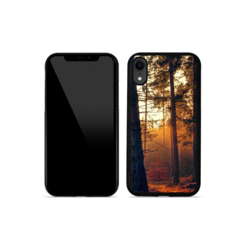 Gélový obal mmCase na mobil iPhone XR - les