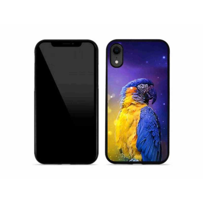 Gélový obal mmCase na mobil iPhone XR - papagáj ara 1