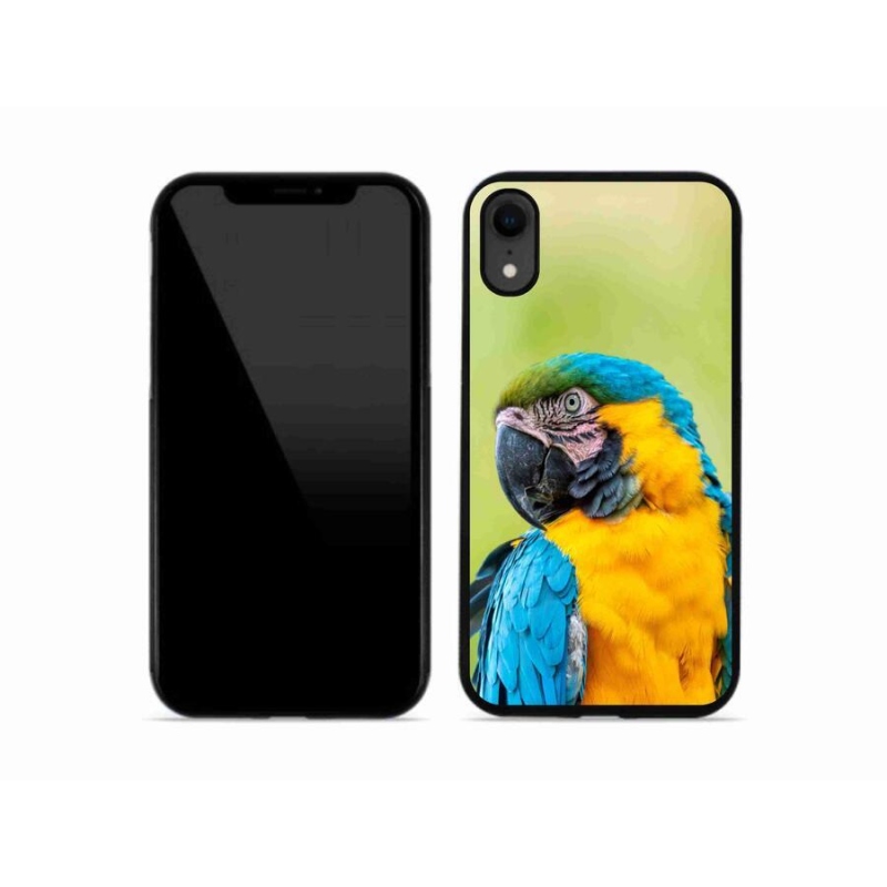 Gélový obal mmCase na mobil iPhone XR - papagáj ara 2