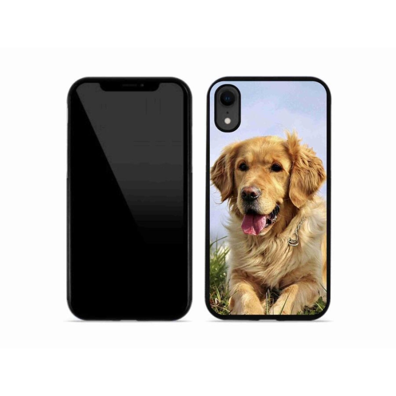 Gélový obal mmCase na mobil iPhone XR - zlatý retriever