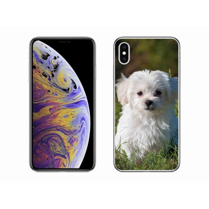 Gélový obal mmCase na mobil iPhone XS Max - bišon