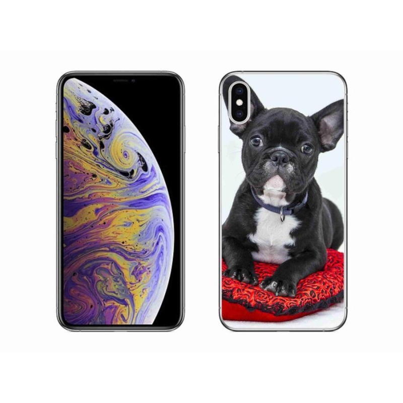 Gélový obal mmCase na mobil iPhone XS Max - buldog