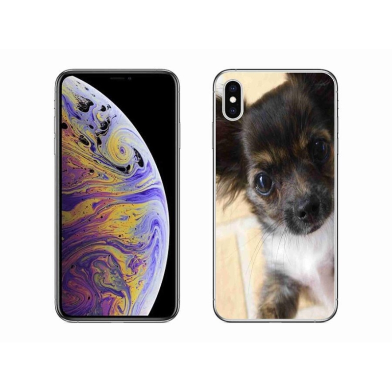 Gélový obal mmCase na mobil iPhone XS Max - čivava 2