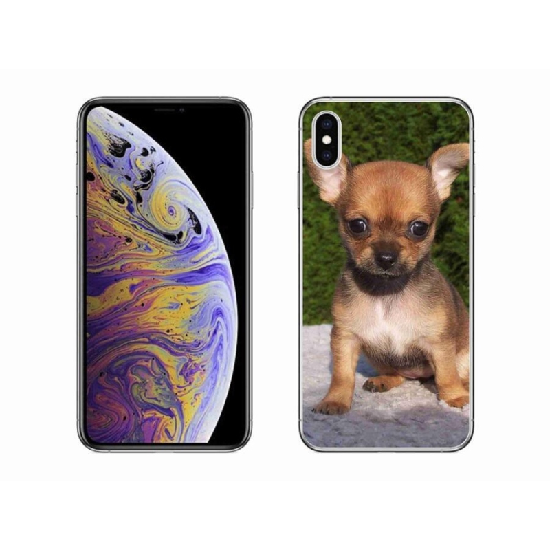 Gélový obal mmCase na mobil iPhone XS Max - čivava 3