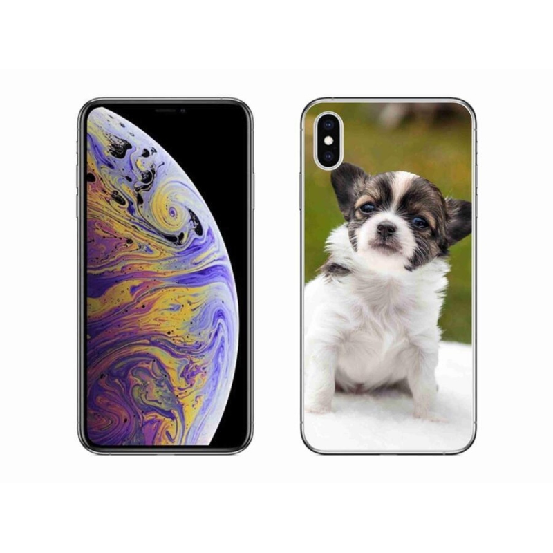 Gélový obal mmCase na mobil iPhone XS Max - čivava 4