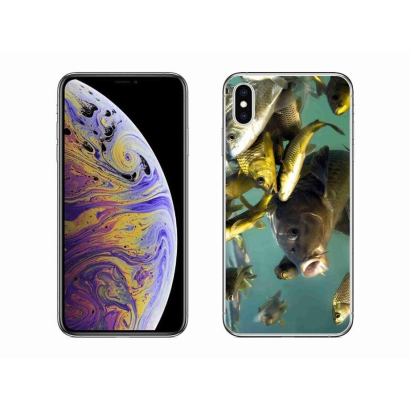 Gélový obal mmCase na mobil iPhone XS Max - kŕdeľ rýb