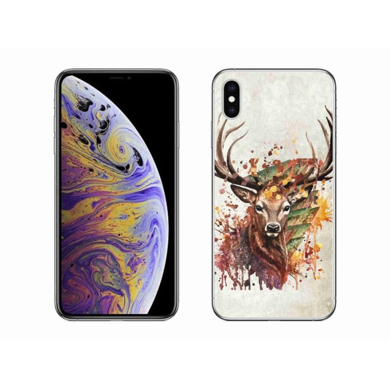 Gélový obal mmCase na mobil iPhone XS Max - jeleň 1