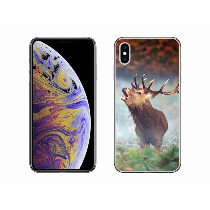 Gélový obal mmCase na mobil iPhone XS Max - jeleň 2