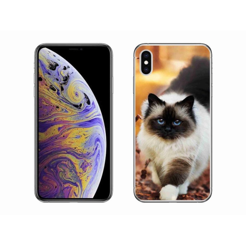 Gélový obal mmCase na mobil iPhone XS Max - mačka 1